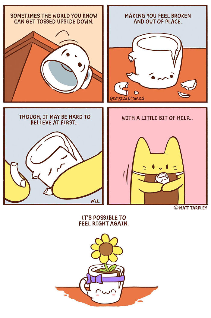 32 Wholesome Comics By Cat's Cafe That Will Brighten Your Day.