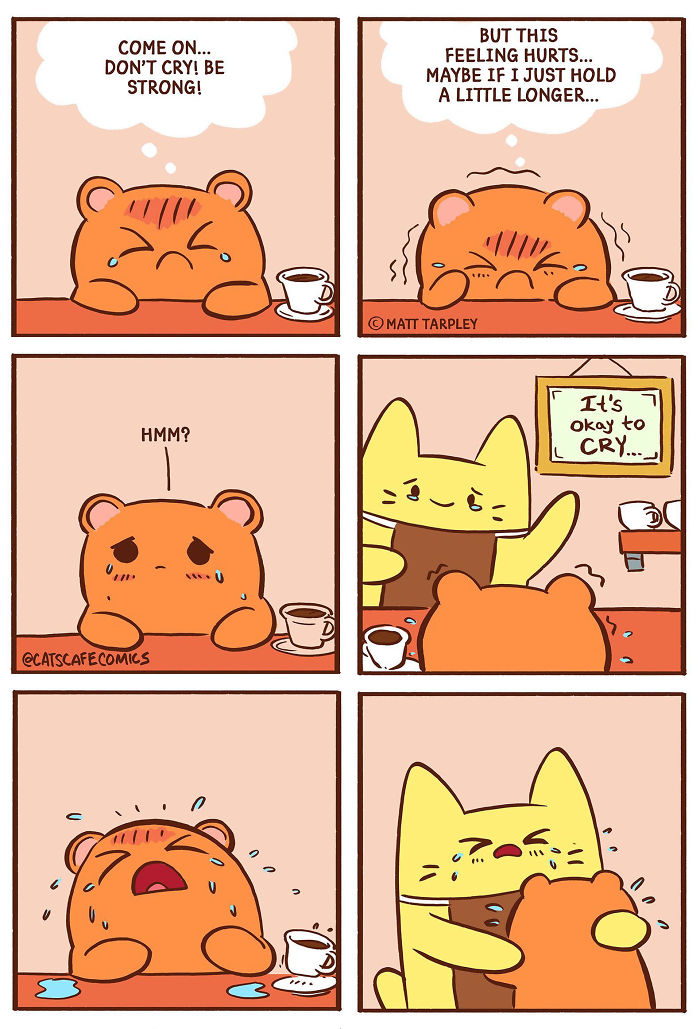 32 Wholesome Comics By Cat's Cafe That Will Brighten Your Day.
