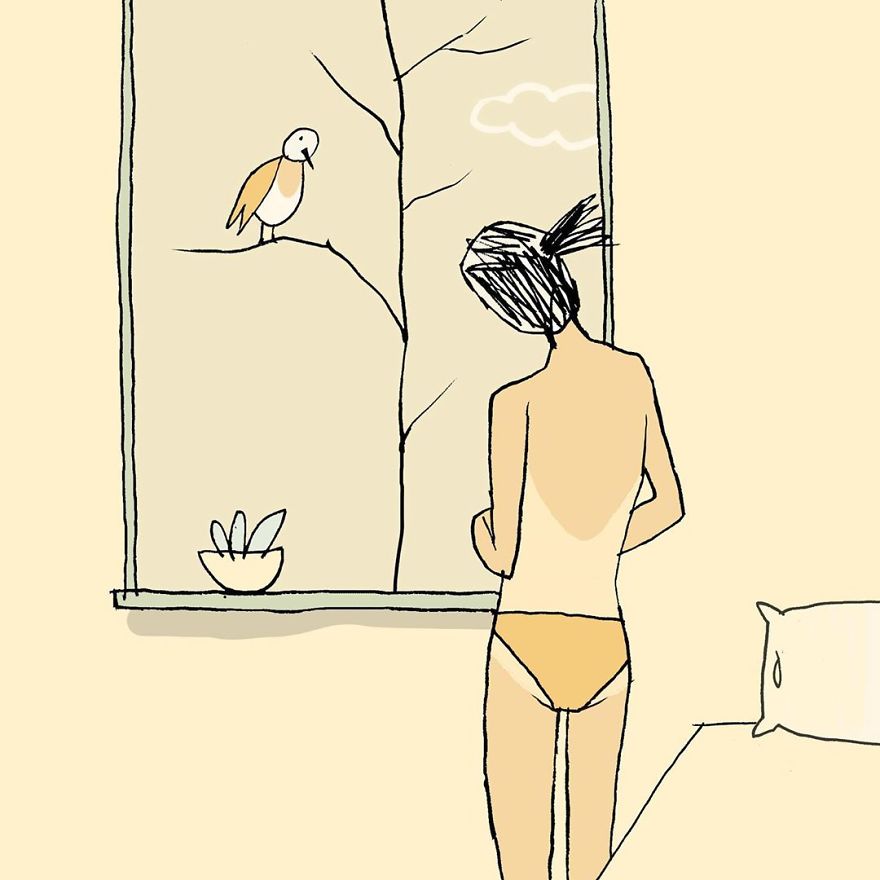 Artist Captures Moments Of Relationships Brightly In Illustrations