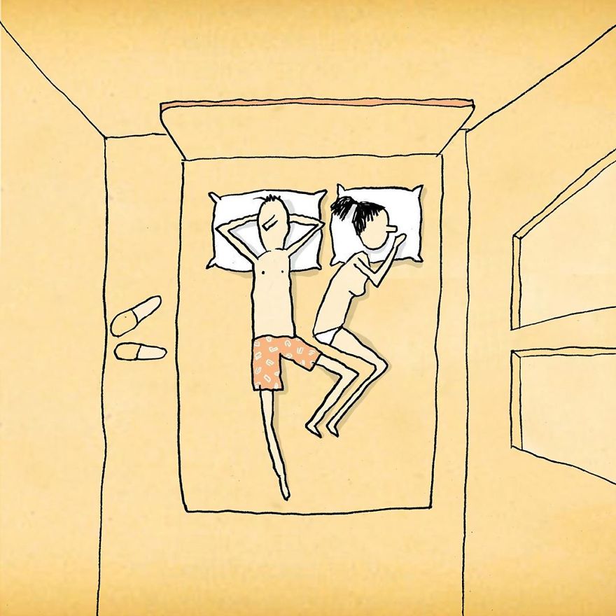 Artist Captures Moments Of Relationships Brightly In Illustrations