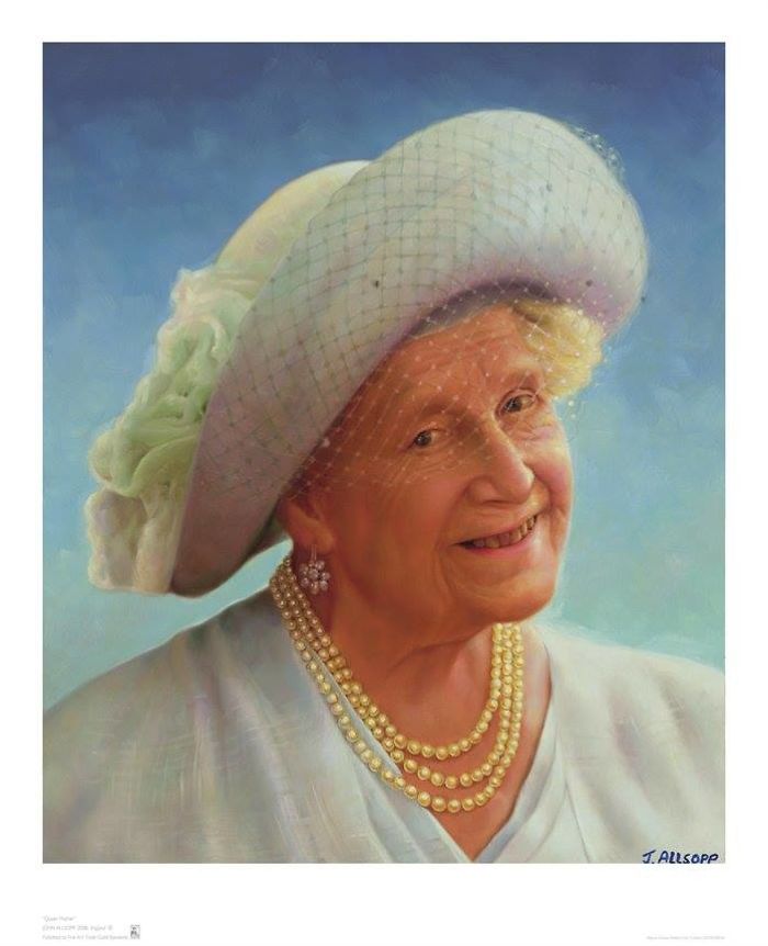 Queen Mother Oil Portrait