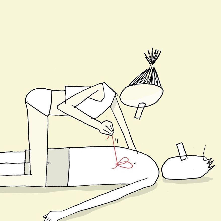 Artist Captures Moments Of Relationships Brightly In Illustrations