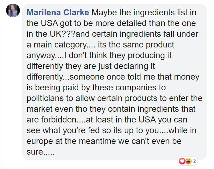 This Woman Wrote Down Lists Of Ingredients Of US And UK Products, And The Difference Is Disturbing This Woman Wrote Down Lists Of Ingredients Of US And UK Products, And The Difference Is Disturbing