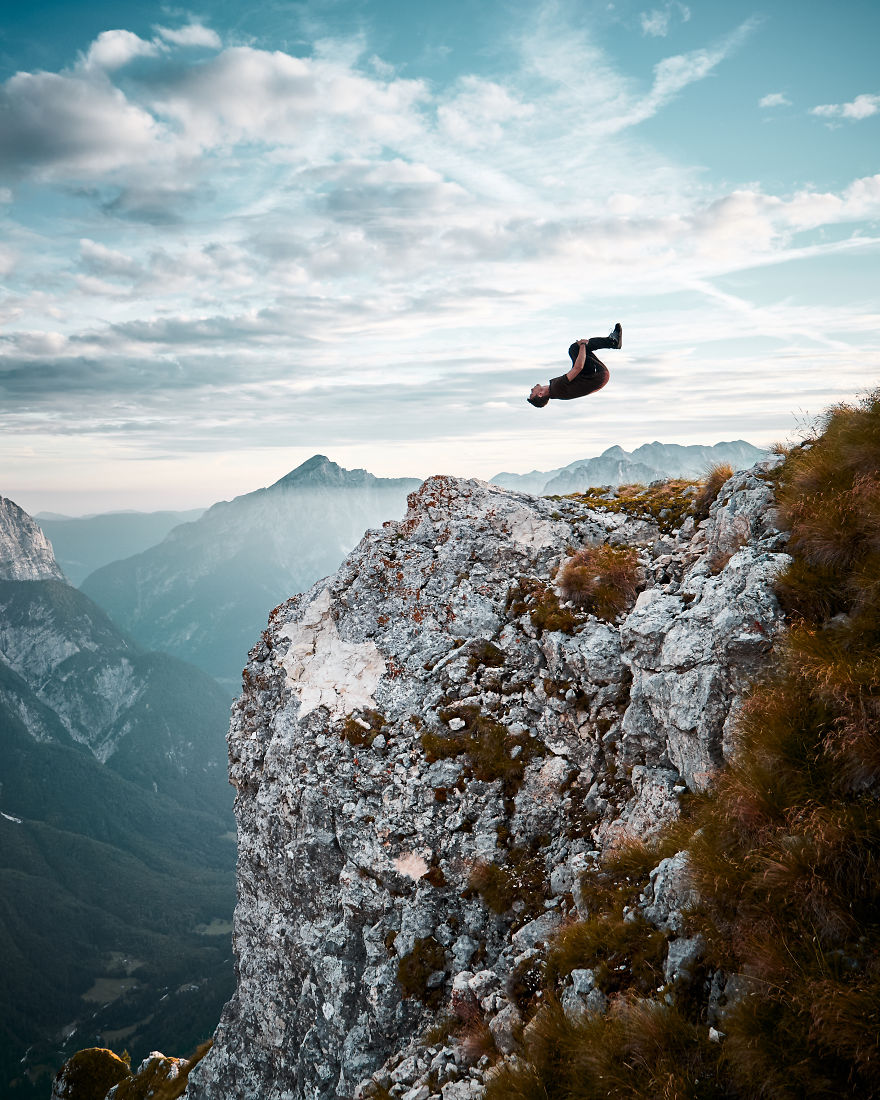 Backflip On A Mountain Top