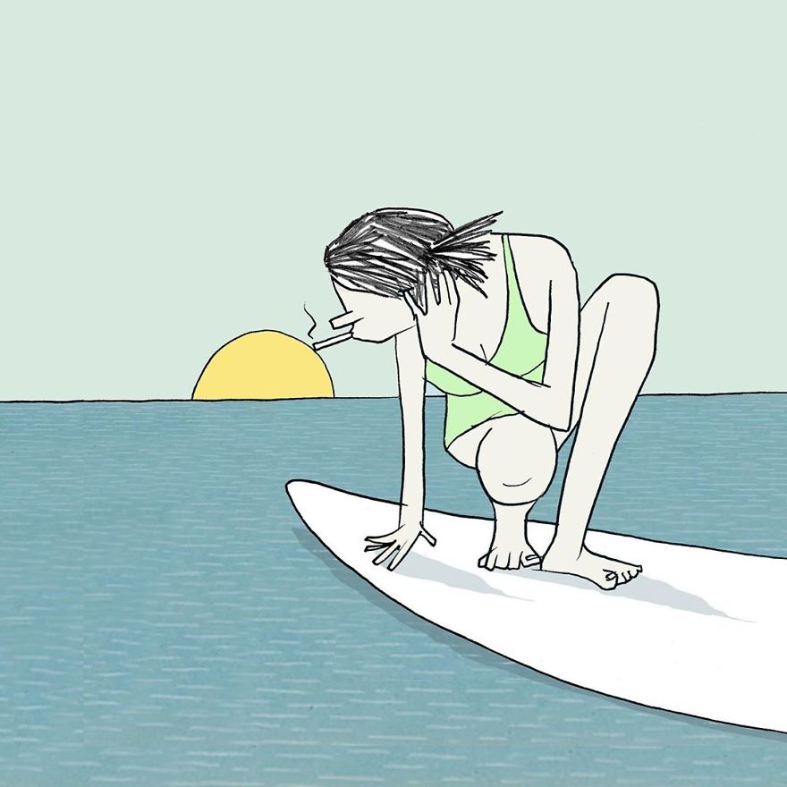 Artist Captures Moments Of Relationships Brightly In Illustrations