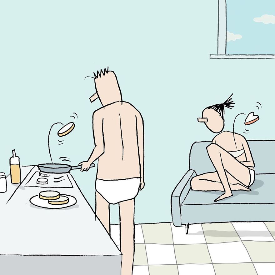 Artist Captures Moments Of Relationships Brightly In Illustrations
