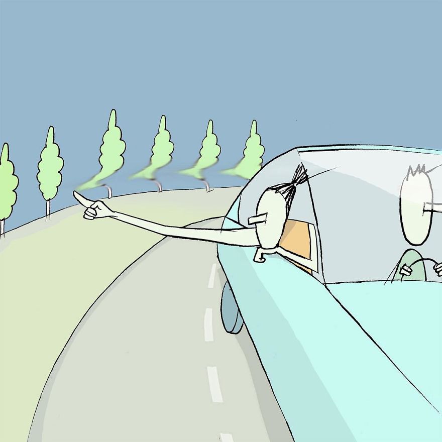 Artist Captures Moments Of Relationships Brightly In Illustrations