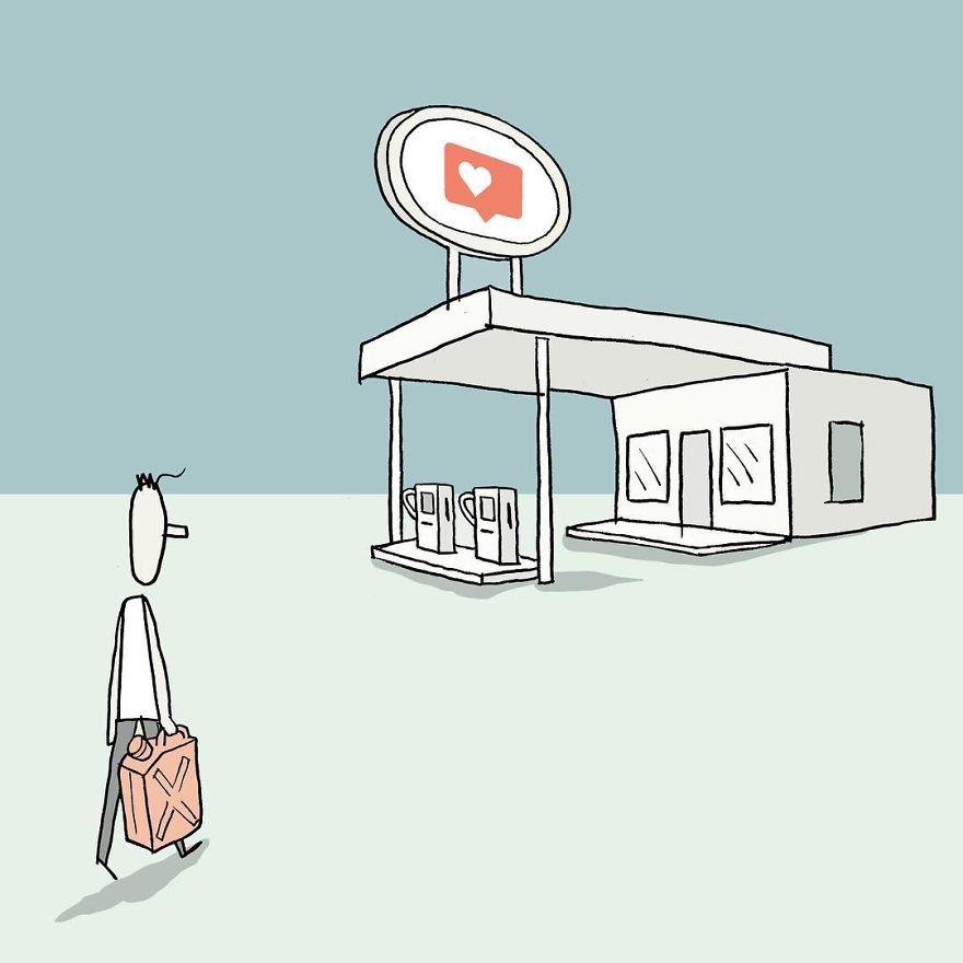 Artist Captures Moments Of Relationships Brightly In Illustrations