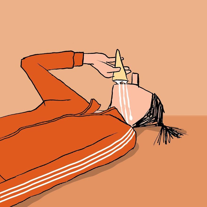 Artist Captures Moments Of Relationships Brightly In Illustrations