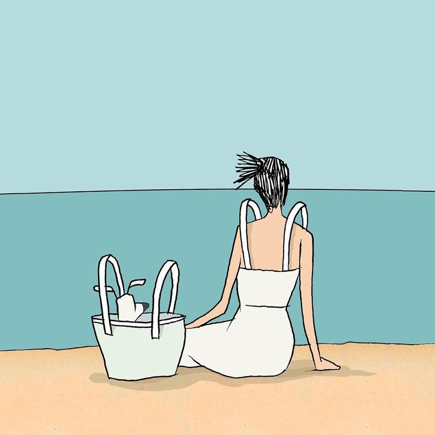 Artist Captures Moments Of Relationships Brightly In Illustrations