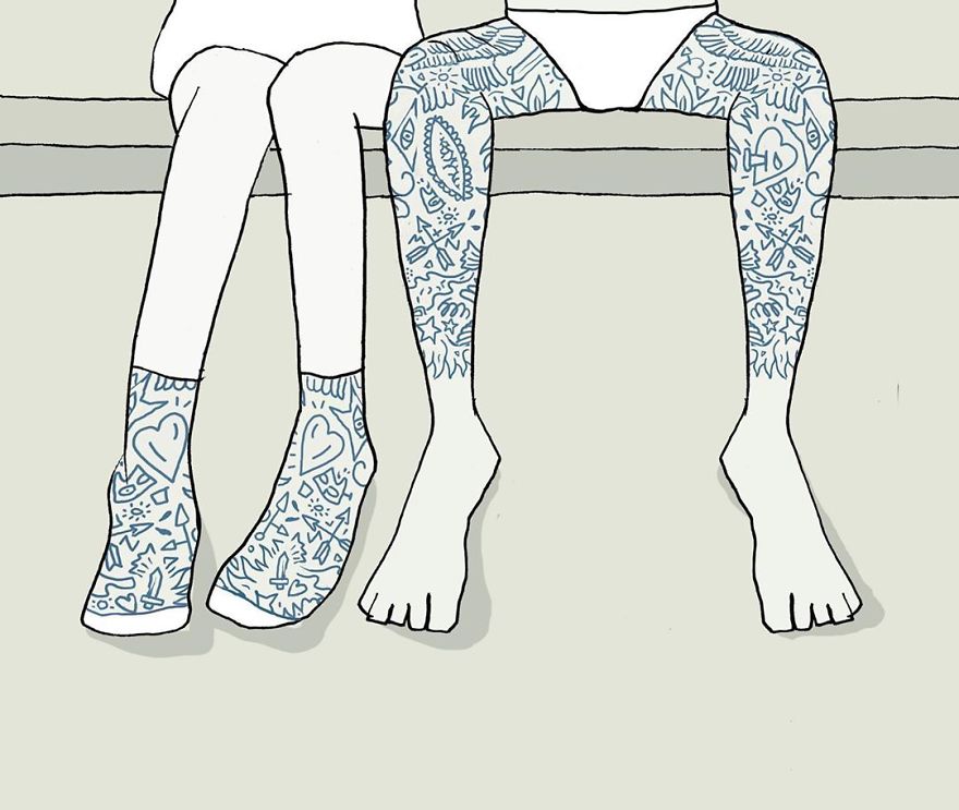 Artist Captures Moments Of Relationships Brightly In Illustrations