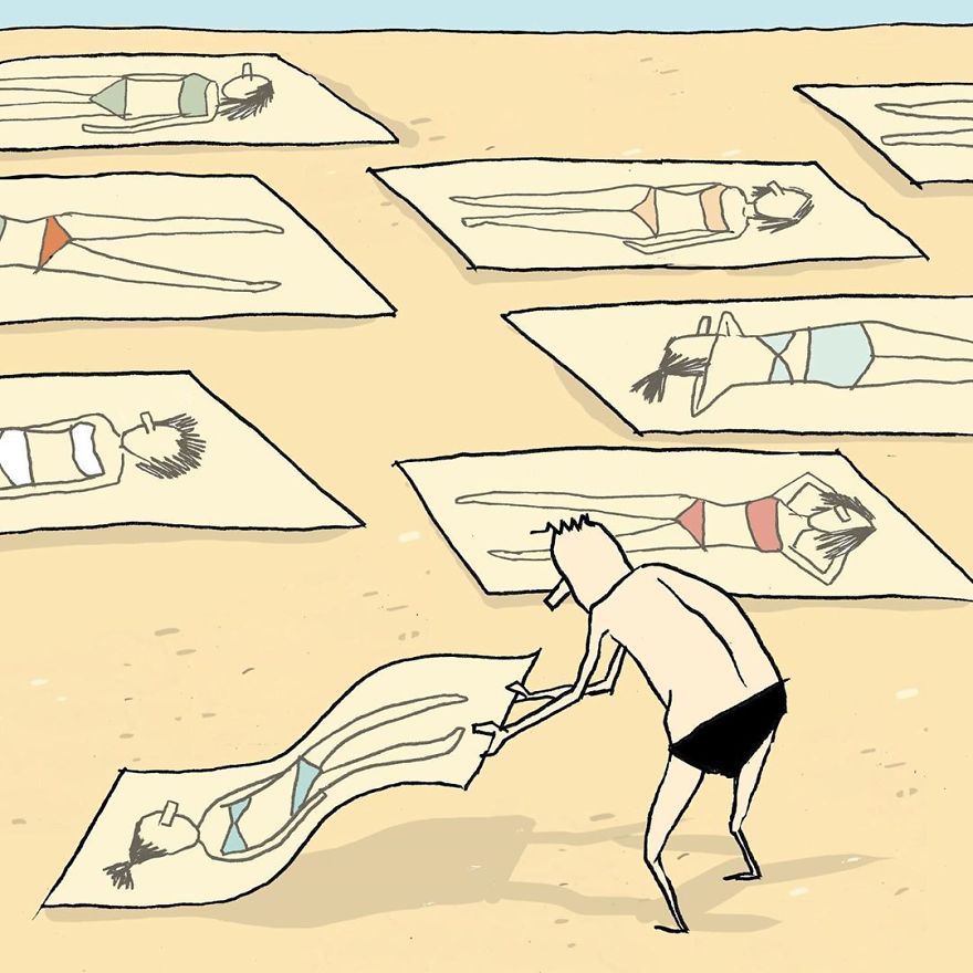 Artist Captures Moments Of Relationships Brightly In Illustrations