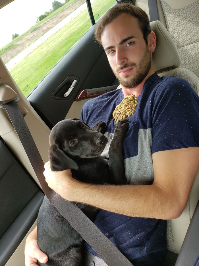Found Out On The Way Home From Getting Our New Puppy That She Gets Car Sick. We Had An Hour Left To Drive