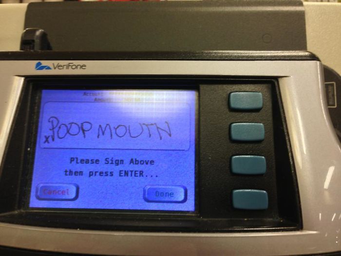 Throwback To The Time I Signed A "Funny" Signature, And Then The Computer Froze