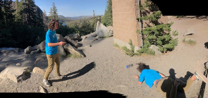 Tried Recreating The Spider-Man Meme With A Panorama And Tripped On My Way To The Other Side