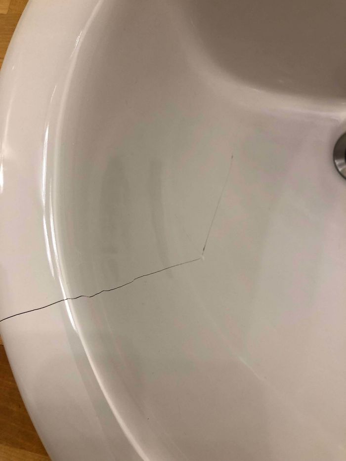 Dropped A Glass In The Sink And Thought I Lucked Out When It Didn’t Shatter