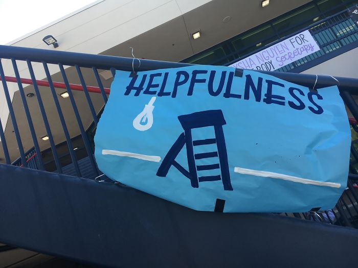 Poster At My School. Lightbulb Looks Like A Noose