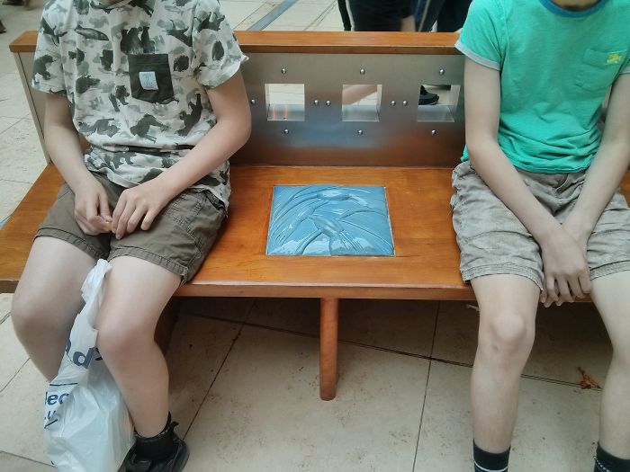 Don't Sit Here - Anti-Homeless Bench In Mall