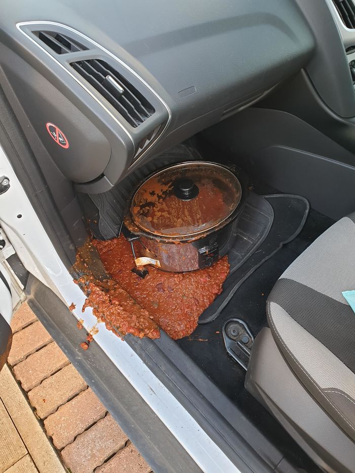 Someone Cut Me Up While Transporting Chilli For My Sister-In-Law's Birthday Dinner