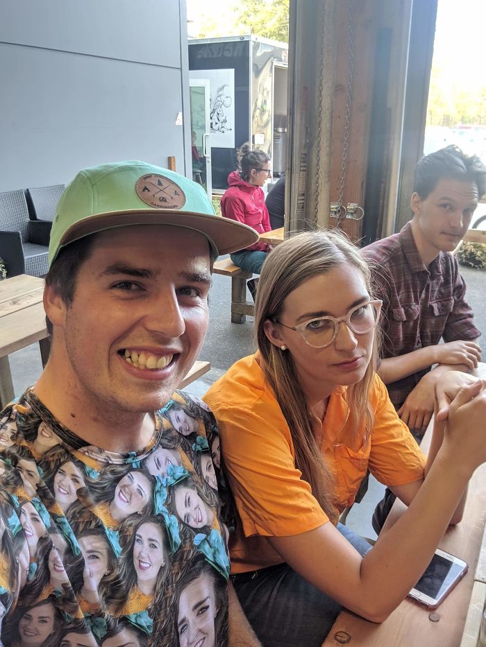 Friend's GF Really Loves His New Shirt