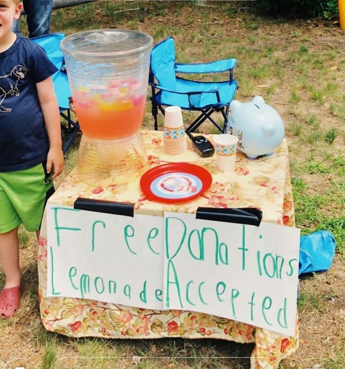 I Would Like A Free Donation. Also, Here's My Lemonade