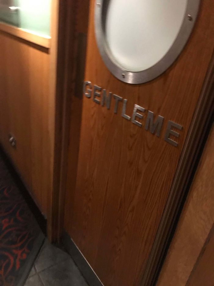 Toilet Door Design In A Birmingham, UK Bar.