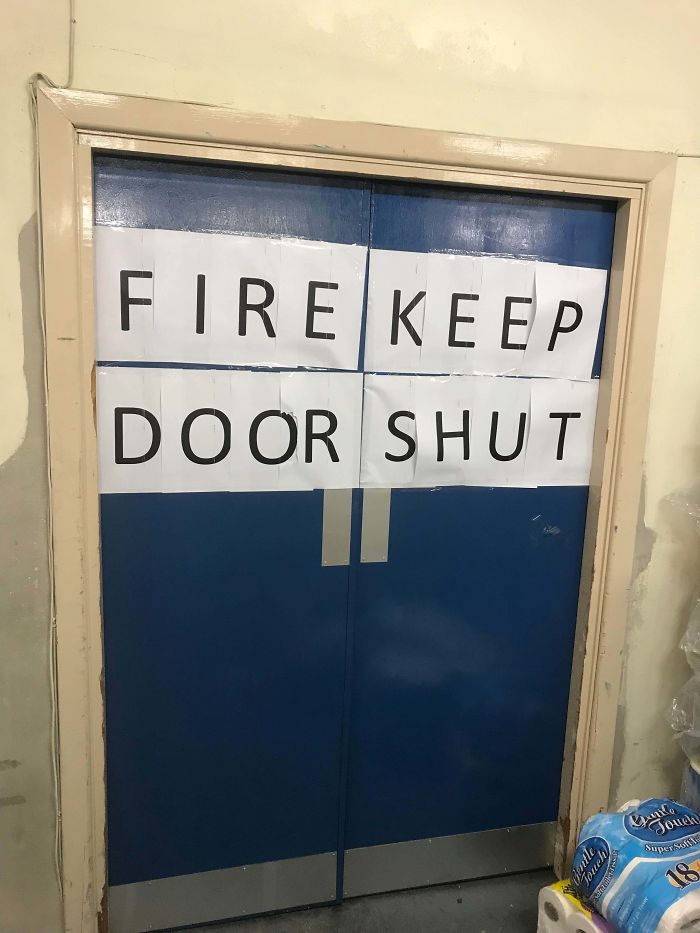 Fire Keep Door Shut