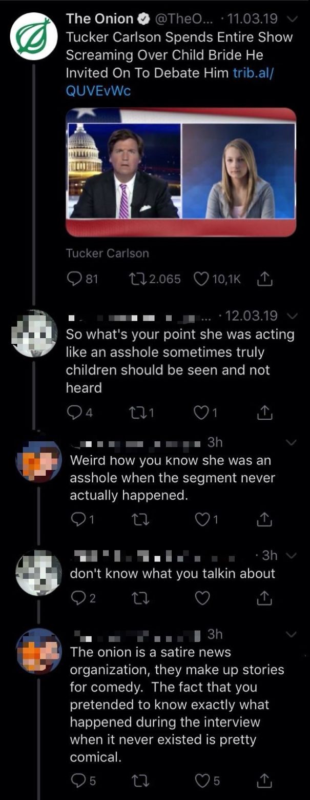 Bites The Onion And Lies About TV Segment That Never Happened