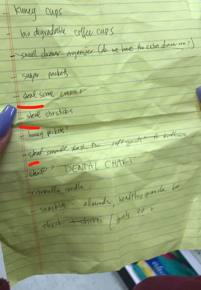 A Customer Left Their “Shopping” List At The Store