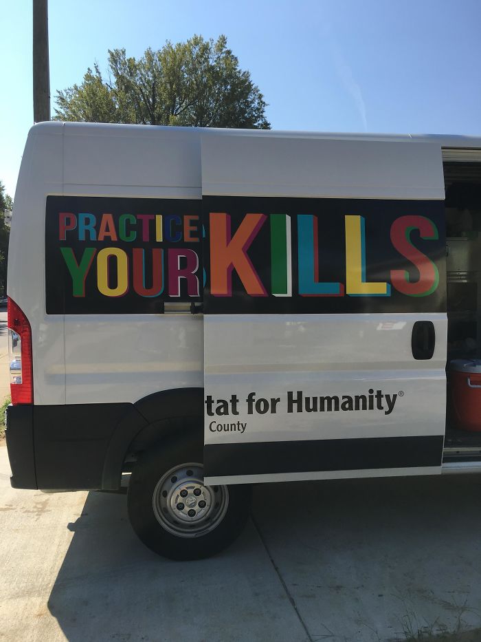 This Habitat For Humanity Van