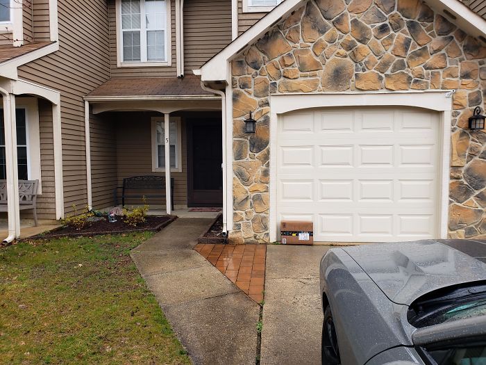 Thanks Amazon Delivery Service. Guess You Didn't Want To Walk The Extra 8 Feet In The Rain