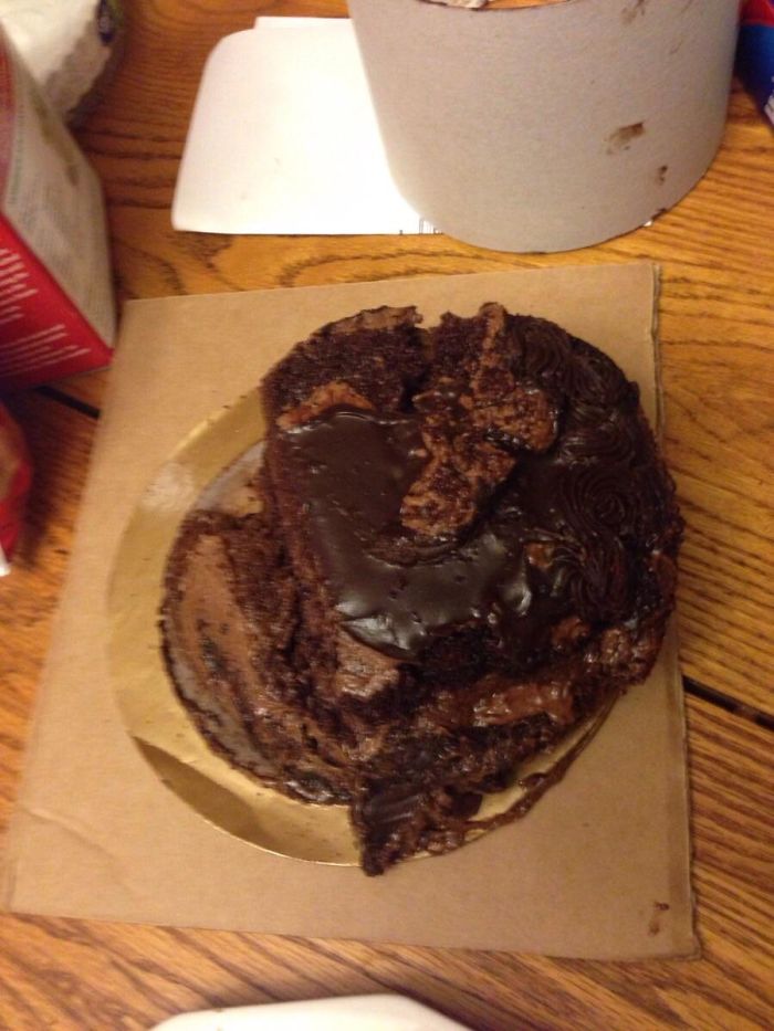 When You Just Want A Nice Cake For Your Birthday, But The Delivery Guy Has Other Plans