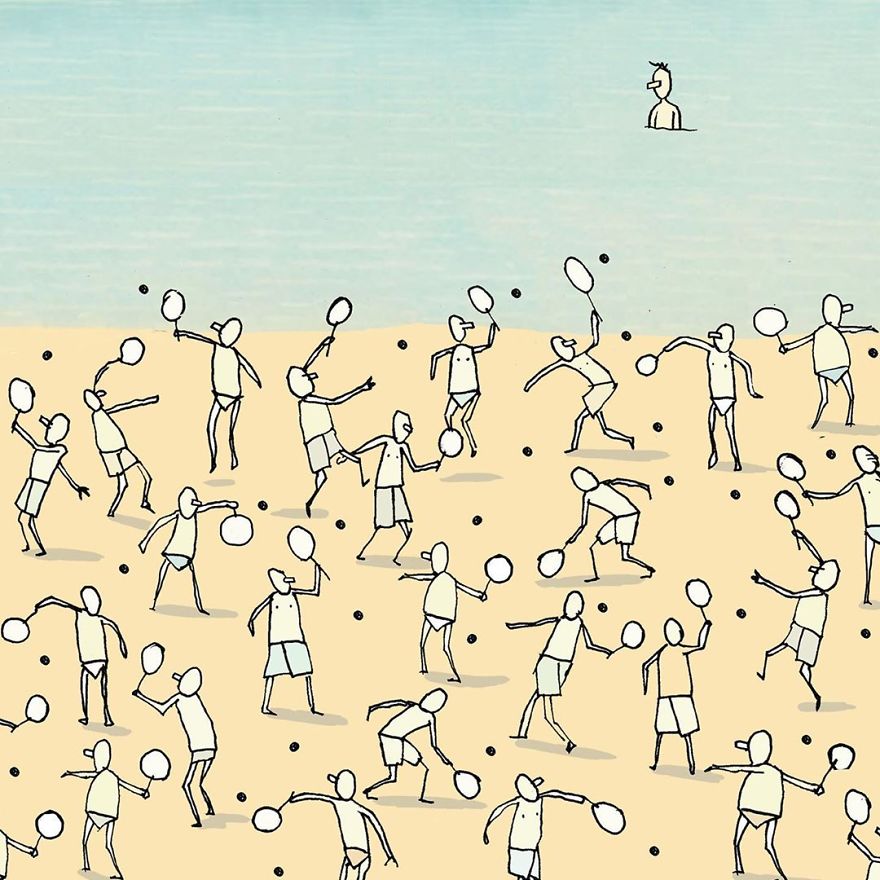 Artist Captures Moments Of Relationships Brightly In Illustrations