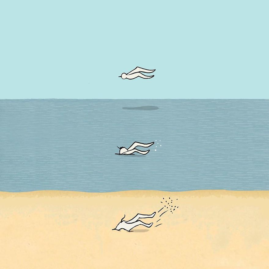 Artist Captures Moments Of Relationships Brightly In Illustrations