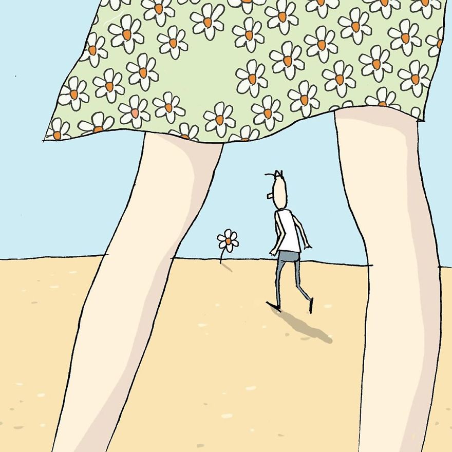 Artist Captures Moments Of Relationships Brightly In Illustrations