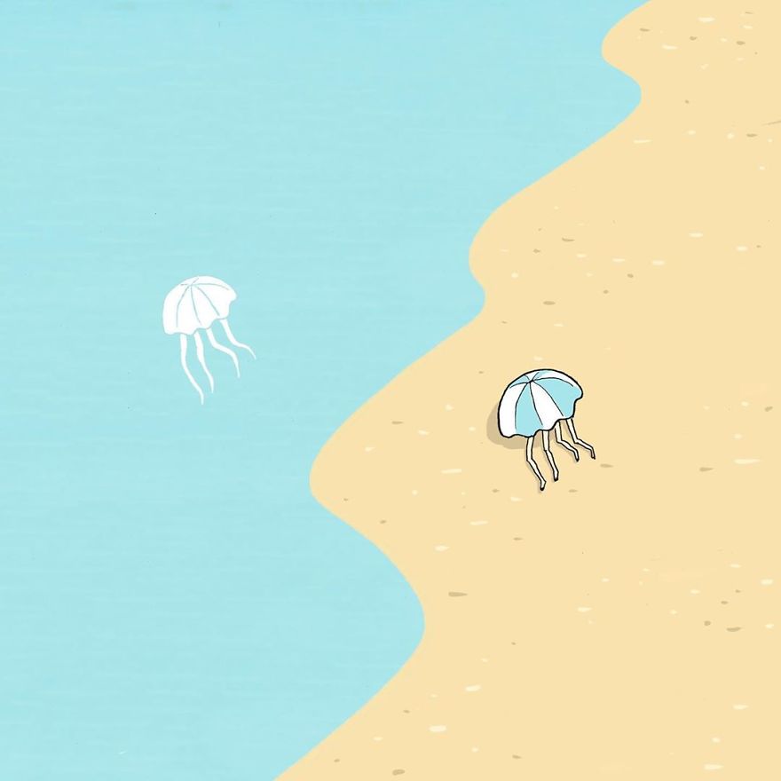 Artist Captures Moments Of Relationships Brightly In Illustrations