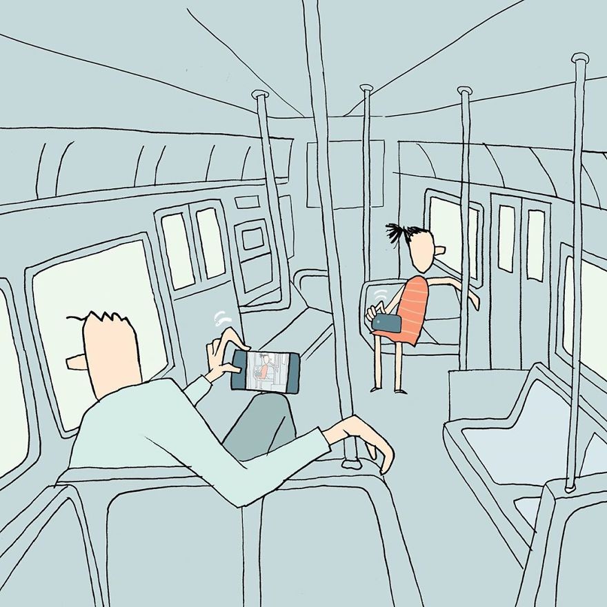 Artist Captures Moments Of Relationships Brightly In Illustrations