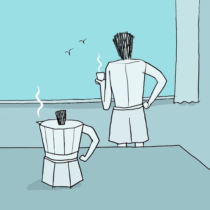 Artist Captures Moments Of Relationships Brightly In Illustrations