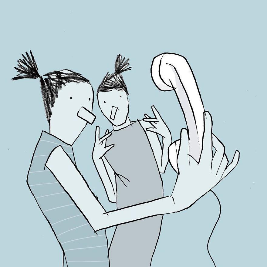 Artist Captures Moments Of Relationships Brightly In Illustrations