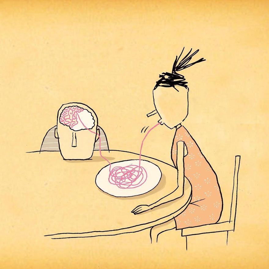 Artist Captures Moments Of Relationships Brightly In Illustrations