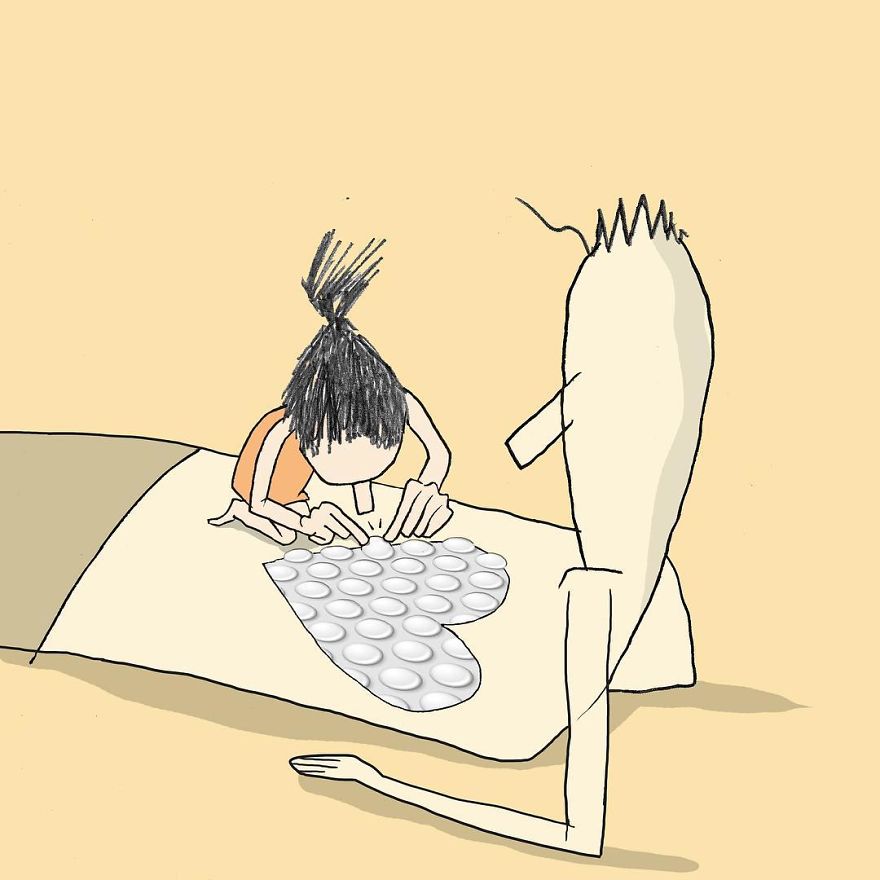 Artist Captures Moments Of Relationships Brightly In Illustrations