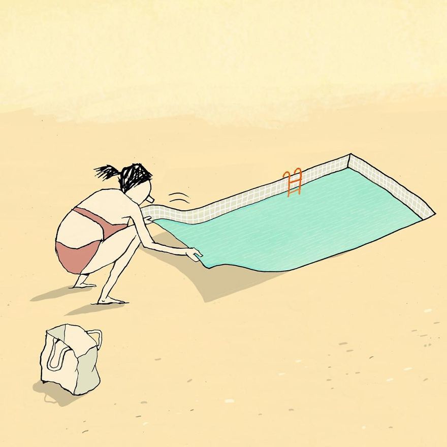 Artist Captures Moments Of Relationships Brightly In Illustrations