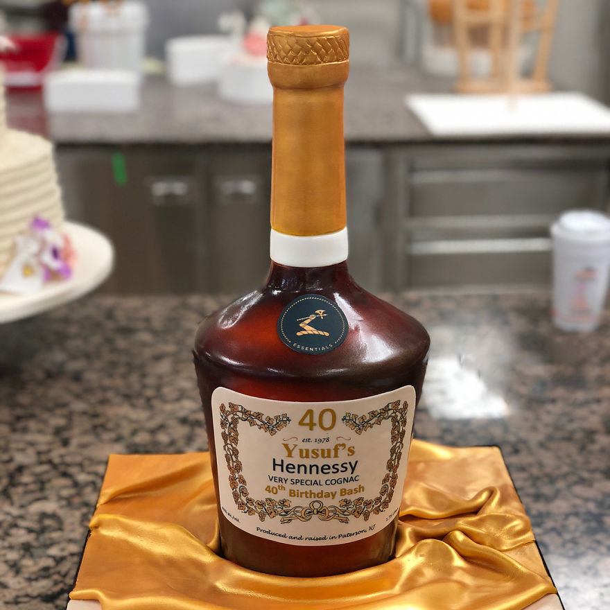 Cognac Bottle Cake