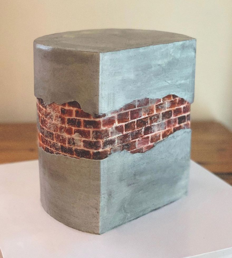 Brick Wall Cake