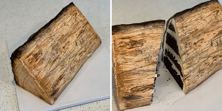 Realistic Log Cake
