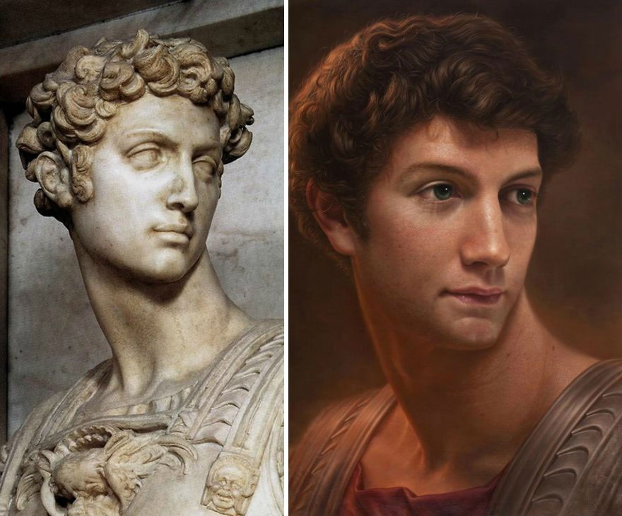 Korean Artist Gives New Life To Busts, Antique Paintings, And Photos By Turning Them Into Hyperrealistic Portraits (9 Pics) Korean Artist Gives New Life To Busts, Antique Paintings, And Photos By Turning Them Into Hyperrealistic Portraits (9 Pics)
