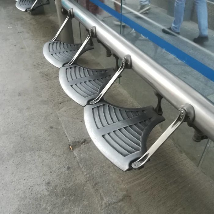 According To Last Figures, Madrid Counts Over 2700 Homeless Persons Which Encounter A Bombastic City Replete With Hostile Architecture At Bus Stops, Private Shops And Public Buildings And Parks