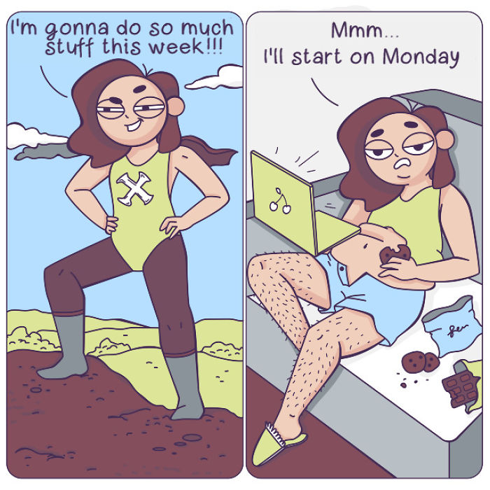 Everyday Girls Problems Illustrated In Funny And Relatable Comics