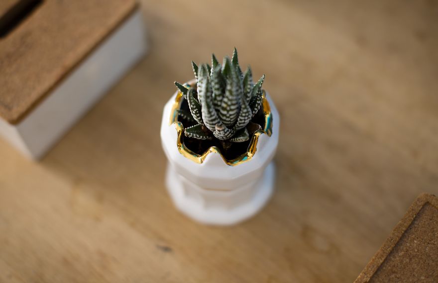 I Handmade A Tower Plant Pot - Plated In Real Gold