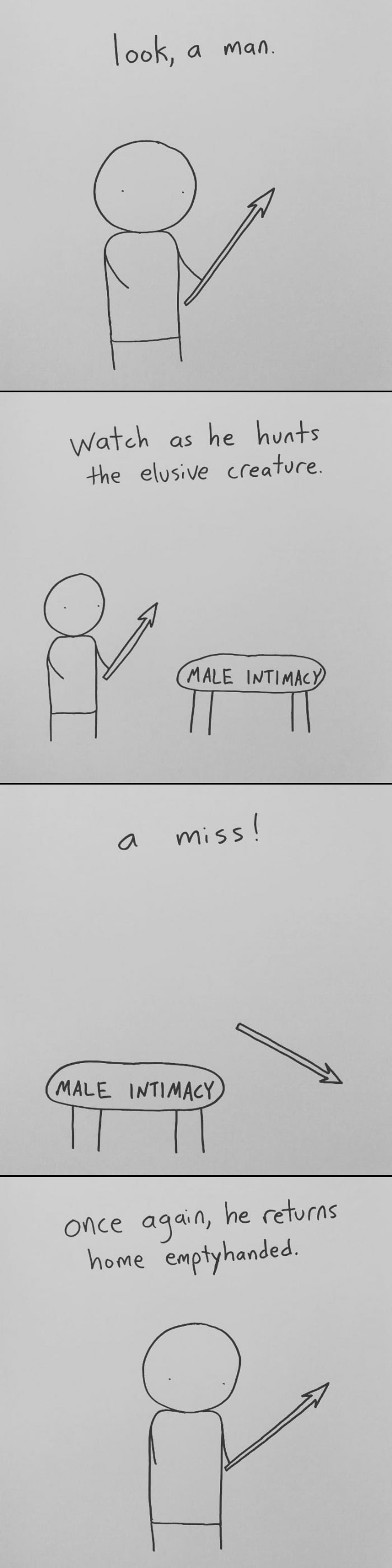 I Started Drawing Minimalist Comics About My Mental Health This Year And For Some Reason That Means Drawing Anxiety Kind Of Like It's A Hotdog